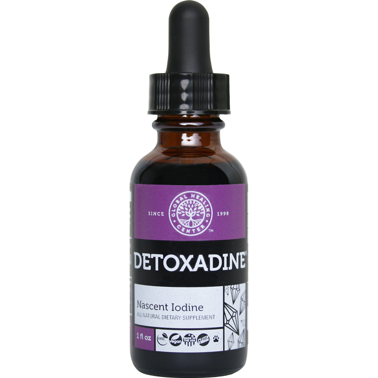 Detoxadine nascent iodine 1oz ca. 29 5 ml Global Healing Cen PureStevia Jouw Stevia webshop