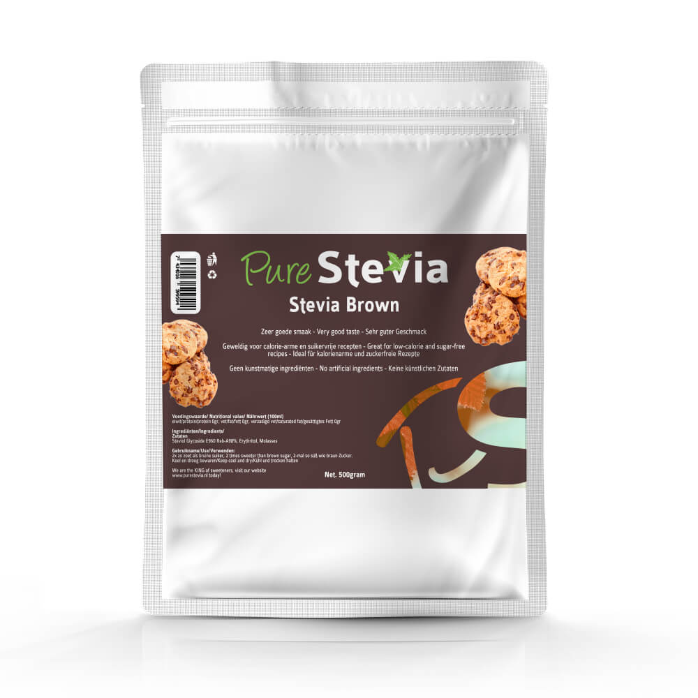 Stevia Bruine Suiker 500g