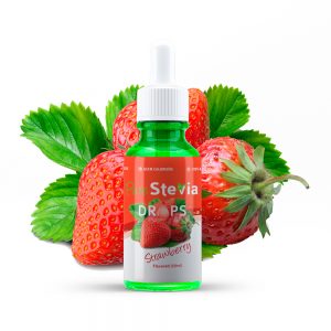 Stevia drops aardbei