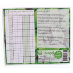 Nagel - Tabel voor het noteren van Zuurbase waarden